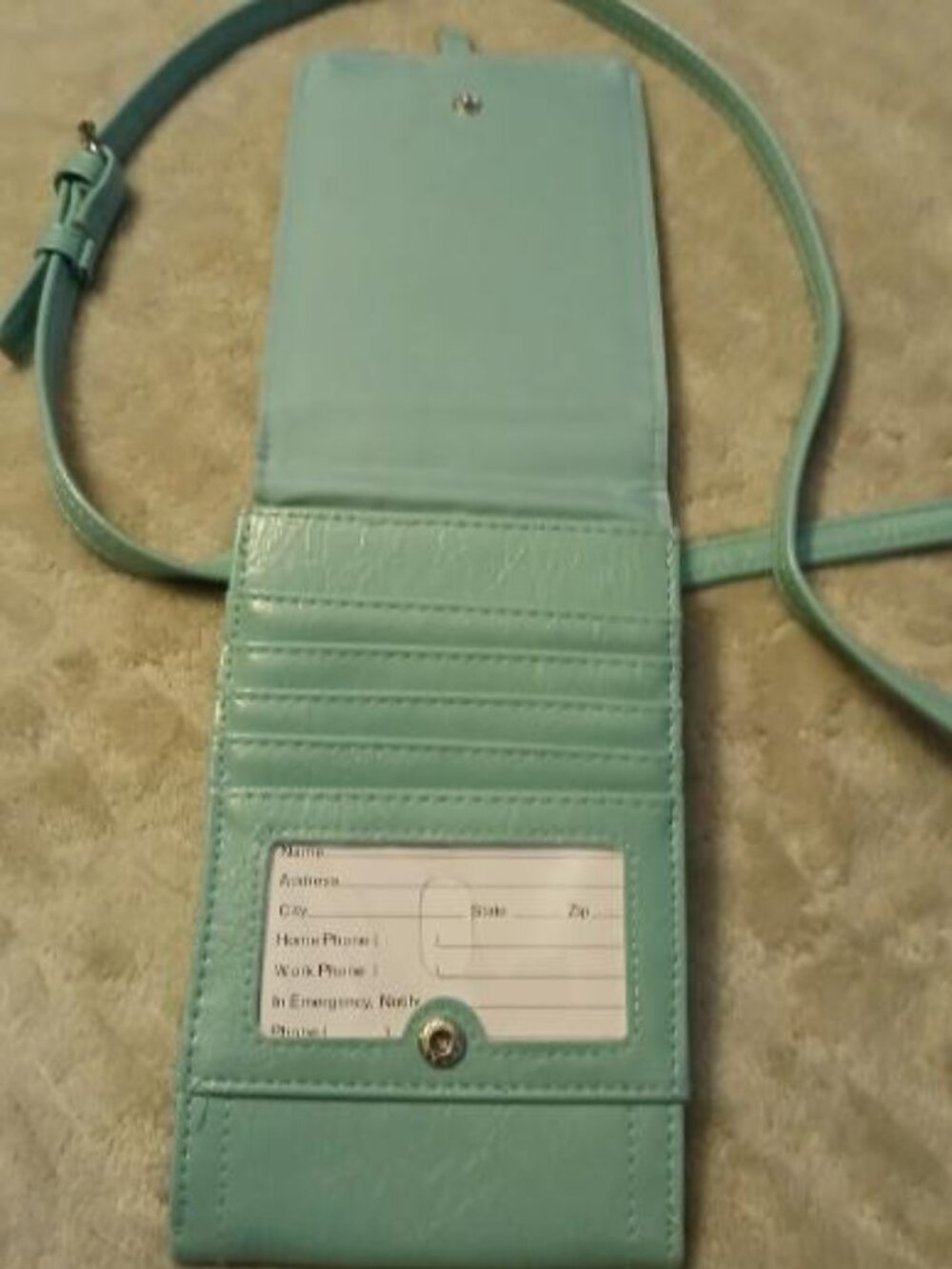 Crossbody small flip wallet